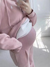 苒琦妈咪孕妇装2025秋装新款套装宽松上衣卫衣洋气大码托腹裤时尚款两件套 粉色套装 L 实拍图