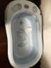 十月结晶婴儿洗澡盆家用大号新生儿童用品沐浴桶折叠宝宝浴盆孔雀蓝 晒单实拍图