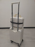 20*30*40 春秋航空登机箱小型轻便拉杆行李箱学生旅行密码皮箱子 贝壳白307（子母箱）拉链 14英寸 20x30x40cm可登机 实拍图