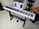 特伦斯折叠钢琴88键便携式电钢琴成人儿童电子琴重力度键盘V30pro家用 梦幻紫+专用琴包+Z型琴架 实拍图