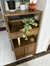 匠人塘红木家具非洲鸡翅木（学名：非洲崖豆木）小书柜实木书架矮柜新中式置物架落地茶叶架茶水柜 单个：长60*宽32*高126cm 实拍图