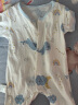 舒贝怡2件装婴儿衣服夏季新生儿连体衣短袖哈衣爬服儿童节礼物蓝色59CM 晒单实拍图