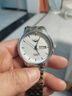 冠琴（GUANQIN）瑞士认证手表情侣款全自动机械表百搭经典夜光防水腕表情人节礼物 钢带本色白面（男款） 实拍图