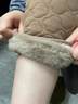 CRALVKOIN毛绒护膝冬季加厚保暖老寒腿关节炎中老年人男女士骑行防寒护具 实拍图