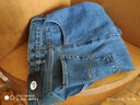 AEMAPE苹果男装纯棉春夏薄款男士牛仔裤宽松中腰直筒中老年经典全棉父亲 【厚款】蓝色（不加绒） 34  ( 2尺7) 实拍图