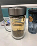 京东京造 茶杯 双层玻璃茶水分离泡茶咖啡杯子带把手大容量500ml 实拍图