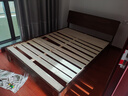 沐棠里床实木床双人床橡木单人床北欧小户型主卧室双人出租床1.8*2米 实木床+10cm折叠床垫+床头柜*1 1350mm*1900mm 实拍图