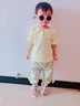 G.duck童装女童夏装套装儿童服装夏季2026新款女宝宝夏天衣服小童休闲装 黄色 100 尺码2~3岁【 90-100cm】cm 实拍图