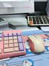 B.O.W航世 K161D 巧克力双模无线蓝牙键盘鼠标套装超薄静音笔记本台式电脑ipad笔记本女生办公打字通用 渐变樱花粉【键盘】无线+三蓝牙 实拍图