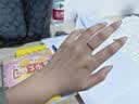 廷亮 天然鸽血红红宝石戒指18K金镶嵌彩宝女戒条形排戒爱的礼物单叠戴 红18K(10至20号)现货 实拍图