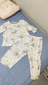 童泰（TONGTAI）宝宝秋衣套装夏季纯棉婴儿内衣儿童睡衣秋裤家居服提花蓝色120cm 实拍图