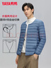 鸭鸭（YAYA）佟丽娅同款轻薄羽绒服男女同款短款休闲内胆薄款冬季保暖防寒外套 黑色-YE3C700311Y L 实拍图