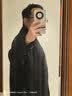 末真中长款唐装男士中国风纯色潮流休闲男装外套春季新品男士古装风衣 红色 2XL 实拍图