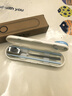 COOKSS筷子304不锈钢便携餐具学生儿童筷勺套装盒整上班族专用2件套 实拍图