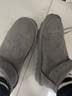 红蜻蜓雪地靴新款加厚保暖短筒靴时尚百搭女士短靴休闲女靴WLC43470 灰色 37 实拍图