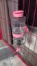 hoopet狗狗喝水器挂式水壶水瓶水嘴喂水神器小狗猫咪宠物用品悬挂式不湿 圆形宠物饮水器946ml(粉） 实拍图