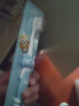 小浣熊 儿童牙刷牙膏套装宝宝6-12岁不含氟护齿牙膏换牙期水果味 儿童成长牙刷蓝色4支 实拍图