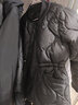子牧棉麻冬装 女韩版百搭棉衣外套洋气收腰长袖棉服2221 黑色 M(建议90-105斤) 实拍图