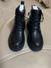 回力官方 马丁靴男鞋高帮靴子男秋冬情侣英伦风休闲皮靴女工装靴男 黑色男款（单里款） 41 实拍图