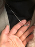 喜钻生日礼物18K金项链O字链锁骨链素金链0.5g45cm 实拍图