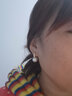 伊黛儿巴洛克欧美时尚微镶耳扣仿珍珠网红耳环女百搭气质耳圈送礼耳饰 E0631珠白耳扣 实拍图