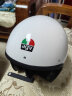 AGV X70头盔摩托车机车复古男女骑行3/4盔四季通用电动车安全帽 MINO 73 WHITE/RED M（适合55-57头围） 实拍图