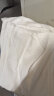 杉努纯棉裤子男春夏季薄款直筒日系男友风宽松休闲长裤 白色 XL  晒单实拍图