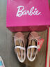 芭比童鞋春秋儿童皮鞋可爱撞色女童公主风小皮鞋时装鞋DA6039粉色29码 实拍图