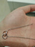 丹尼尔惠灵顿（DanielWellington）dw手链女 小双环手链 月光银165mm时尚轻奢 生日礼物送女友 DW163 实拍图