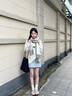 MITHAOL KUSC100%羊毛格子围巾女秋冬加厚保暖披肩女士围脖生日元旦礼物送女友 绿色格纹【高档礼盒装】 实拍图