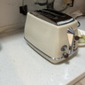 德龙（Delonghi）【政府补贴】面包机 复古家用小型吐司机烤面包片 加热解冻三明治早餐多士炉 CTO2003.VBG 奶油白 实拍图