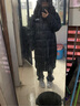 准者运动羽绒服男冬季长款户外保暖加厚鸭绒黑色运动休闲连帽情侣外套 纯正黑 【京仓发货】 XS (160) 实拍图