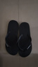 卡帝乐鳄鱼（CARTELO）人字拖鞋男士夏季户外穿运动居家用软底沙滩凉拖 VP1520 黑色 43 实拍图