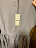 MUJI MUJI IDEE 女式 平纹 无袖连衣裙 女装裙子夏季 GAD13C4S 灰色 L (165/88A) 实拍图