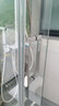 九牧（JOMOO） 【定制】极简整体淋浴房一体式浴室隔断一字型屏风三门联动E16 枪灰 光玻1.4-1.49m（高2m） 实拍图