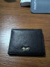 稻草人（MEXICAN）头层牛皮竖款横款钱包女折叠简约女士钱包实用新年礼物送女生 黑色竖款 实拍图
