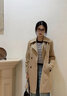 她享休闲外套女中长款风衣西装领女士大衣时尚简约外套上衣 T13KF7478 实拍图