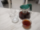 茶壶泡茶器整套茶具茶水分离玻璃耐热泡茶壶花茶套装茶漏 绿把一壶四杯 1000ml 实拍图