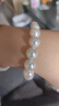 大溪地 珍珠手链糖果跳色白色淡水珍珠手串送女友情人节礼物 白色爱迪生手链9-10mm 实拍图