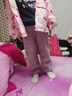 迷你巴拉男童女童仿羊羔毛休闲裤宝宝毛绒儿童长裤【猫绒绒】 紫红60211 120 实拍图