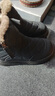 百丽踏保暖雪地靴女款2025新款冬季加绒加厚防滑防水雪地棉女冬棉鞋短靴 黑色 37 实拍图