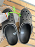 卡骆驰洞洞鞋贝雅卡骆班轻便耐磨一脚蹬休闲鞋|205089 黑色/白色-066 43 (270mm) 实拍图