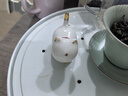 苏氏陶瓷（SUSHI CERAMICS）羊脂玉瓷茶具配件茶宠描金小猫咪J0876 实拍图
