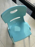 苍槿塑料儿童凳子靠背椅子幼儿园宝宝吃饭餐椅家用防滑加厚熟胶小板凳 浅蓝色 坐高21cm）无脚套 实拍图