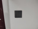 NVC雷士电工 开关插座 四开双控86型暗装墙壁开关面板 N25雾感灰 实拍图