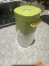 双枪定量调味罐 厨房家用盐瓶调料瓶按压可控制可计量盐罐绿色款 实拍图