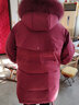 雅鹿雅鹿羽绒服女新款冬季60岁奶奶外套狐狸毛领脱卸帽XWJ 紫红色 5XL 190（建议160-180斤） 实拍图