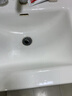 INVIIL台中盆半嵌入式台上盆洗手盆陶瓷面盆家用方洗脸盆 艺术盆台上盆 G款：方盆低薄台中6040白色 单盆(送下水) 实拍图