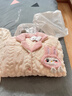 爱芬柔睡衣女士秋冬季珊瑚绒加厚加绒法兰绒可爱少女冬天保暖家居服套装 881105可爱兔 XL 建议体重115-140斤 实拍图
