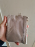 无印良品（MUJI）再生聚酯纤维 双拉链包收纳袋 居家旅行数据线小收纳包便携零钱包 米色/S/长13.5*宽10cm 实拍图